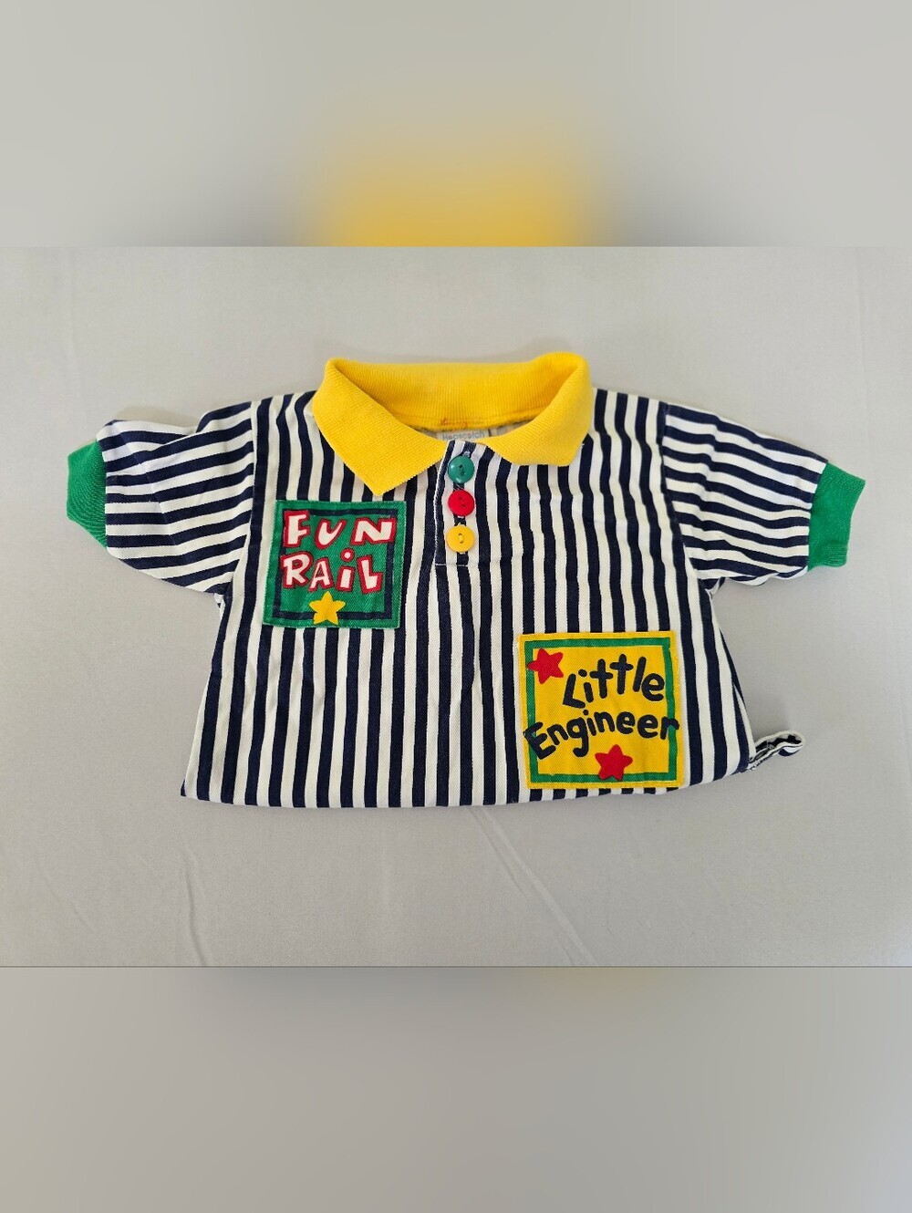 Vintage Hopscotch Train Outfit Size 6-9 Months